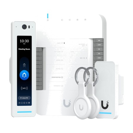 kit de inicio de control de acceso con lector y cámara unifi access g2-starter-pro