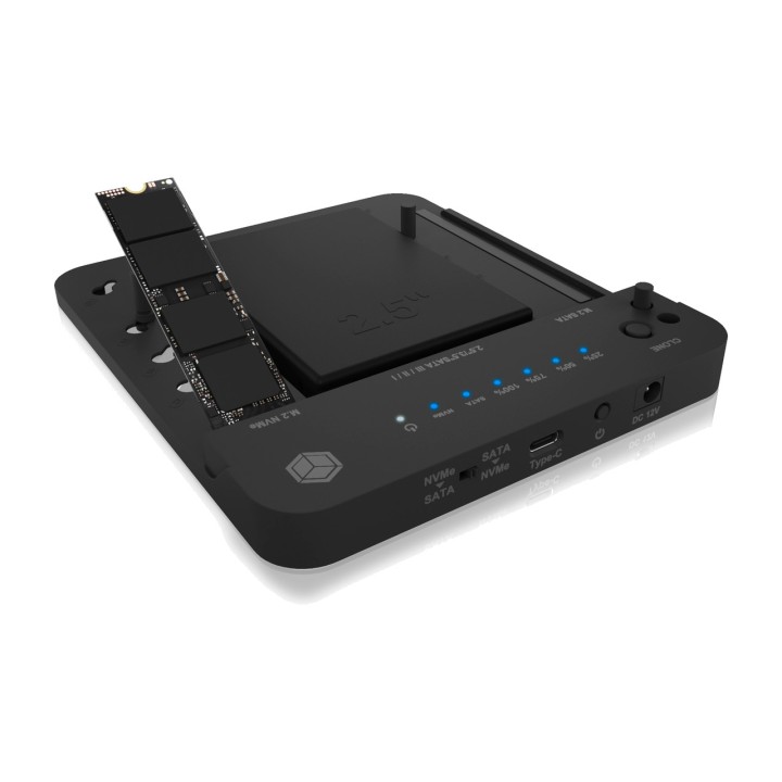 ICY BOX Docking station e clonatore per unità SATA e SSD M.2