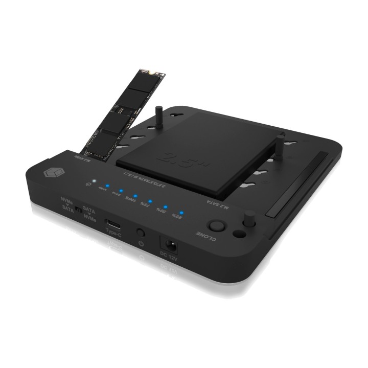 ICY BOX Station d’accueil et de clonage pour disques SATA et