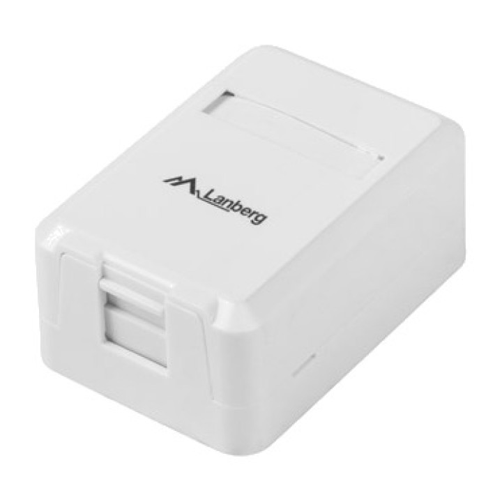 LANBERG Surface-mount box for 1 keystone module OK1-0001-W