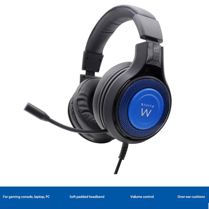 EWENT Ακουστικά gaming με μικρόφωνο για PC και κονσόλα