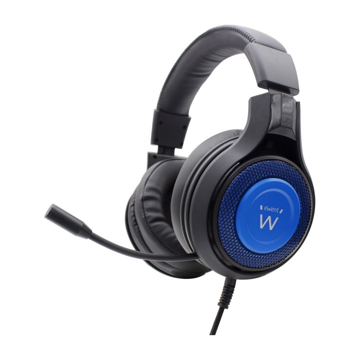 EWENT Casque gaming avec microphone pour PC et console