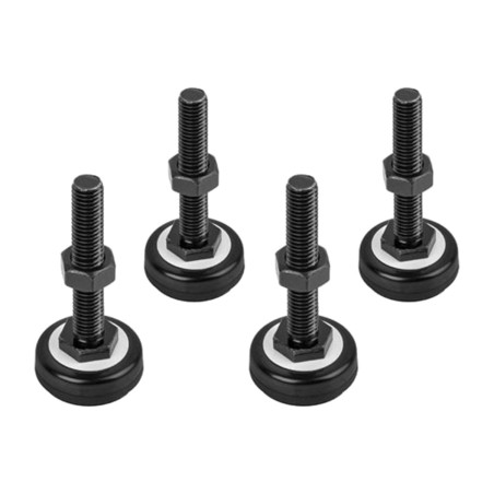 set di 4 piedini di livellamento per armadio rack m10 78mm 60kg ak-1602-b