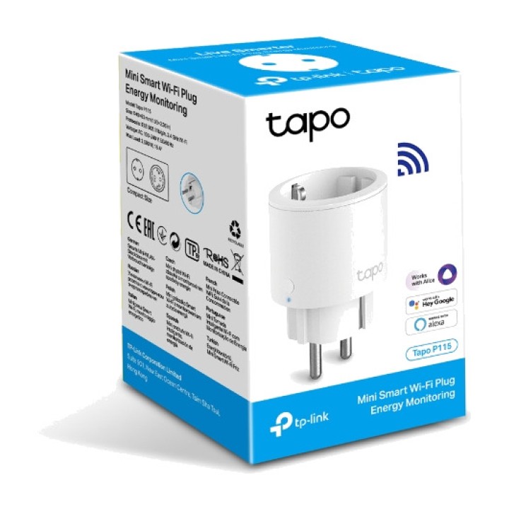 TP-LINK Mini WiFi smart plug with energy meter TAPO P115