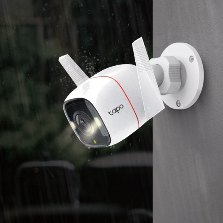 TP-LINK Cámara de vigilancia IP WiFi para exterior con doble antena TAPO C320WS 2K QHD MGS0000012653