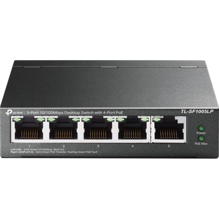 switch fast ethernet non administrable 5 ports avec 4 poe tl-sf1005lp 41w