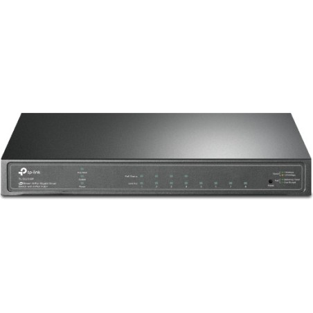 switch gestionado gigabit de 8 puertos con 4 poe+ omada tl-sg2008p jetstream-l2+