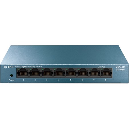 switch gigabit métallique non administrable à 8 ports litewave-ls108g