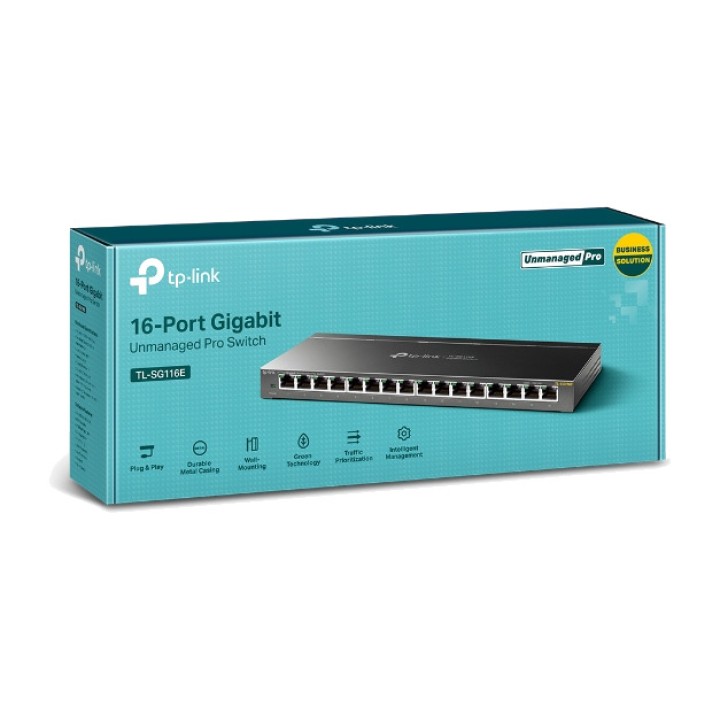 TP-LINK Switch gestionable Gigabit de 16 puertos para
