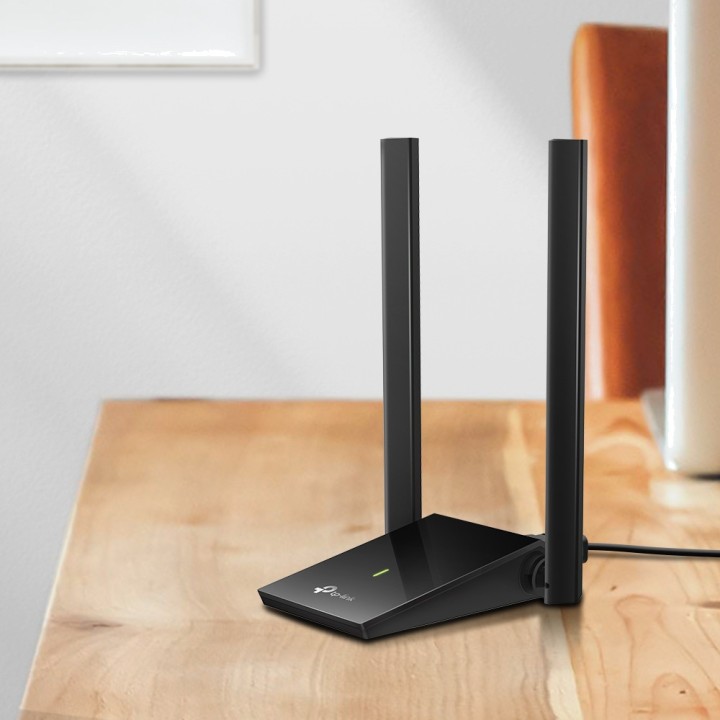 TP-LINK Adaptador WiFi 5 USB 3.0 de doble banda con dos antenas de alta ganancia ARCHER-T4U PLUS AC1300 MGS0000012561