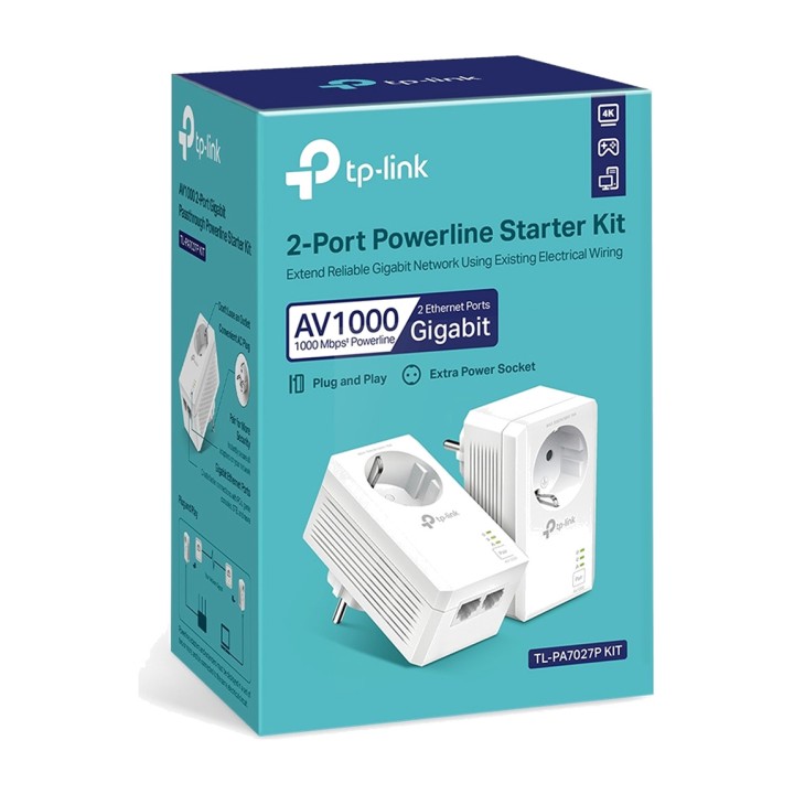 TP-LINK Kit de 2 adaptateurs CPL avec double port Gigabit et