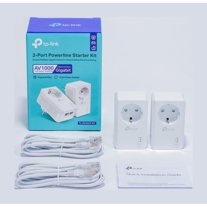 TP-LINK Kit de 2 adaptateurs CPL avec double port Gigabit et