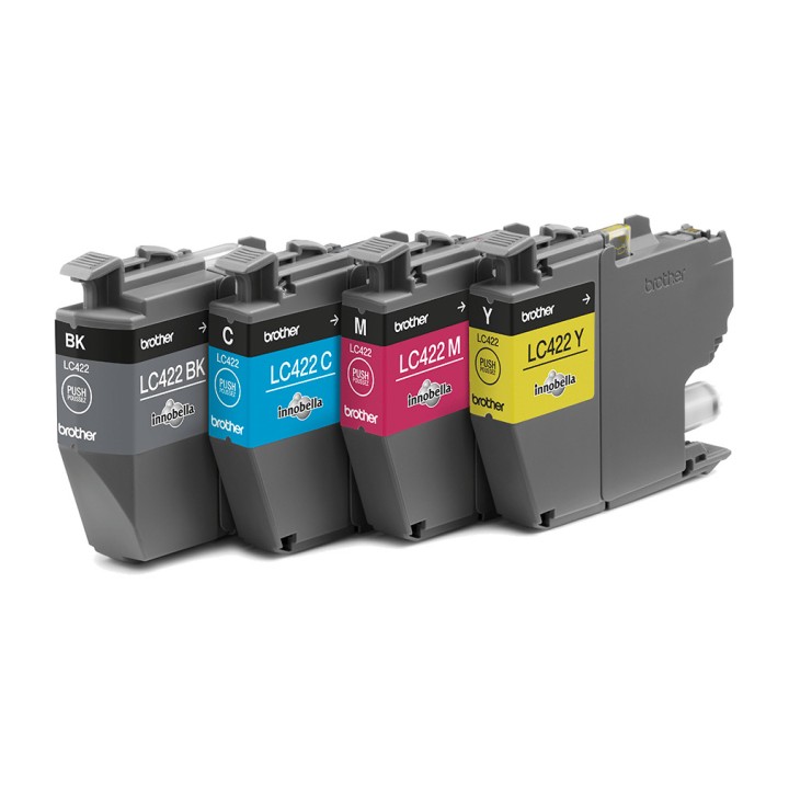 BROTHER Conjunto de 4 cartuchos de tinta original LC-422