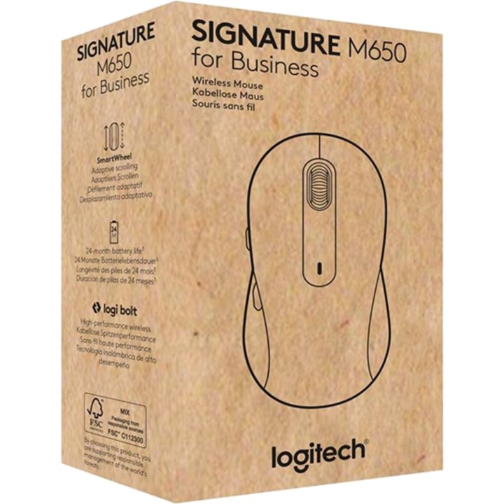 LOGITECH Mouse wireless silenzioso di medie dimensioni