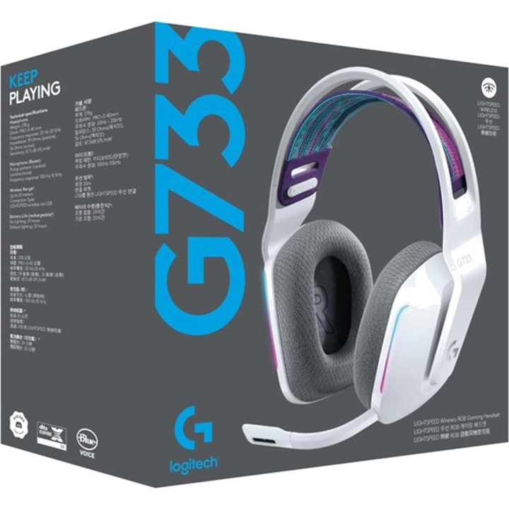 LOGITECH Trådlösa gamingheadset G733-LIGHTSPEED-RGB 7.1