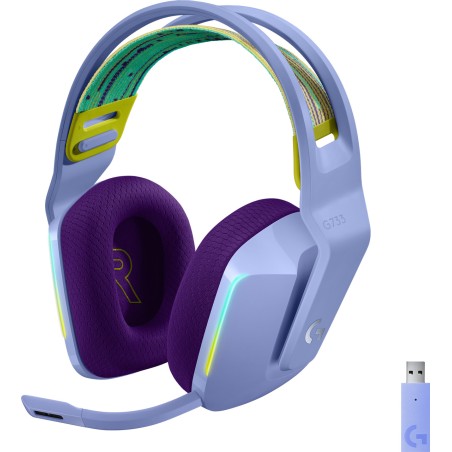 bezdrôtové herné slúchadlá g733-lightspeed-rgb 7.1