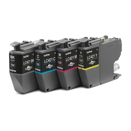 pack of 4 original ink cartridges lc-421