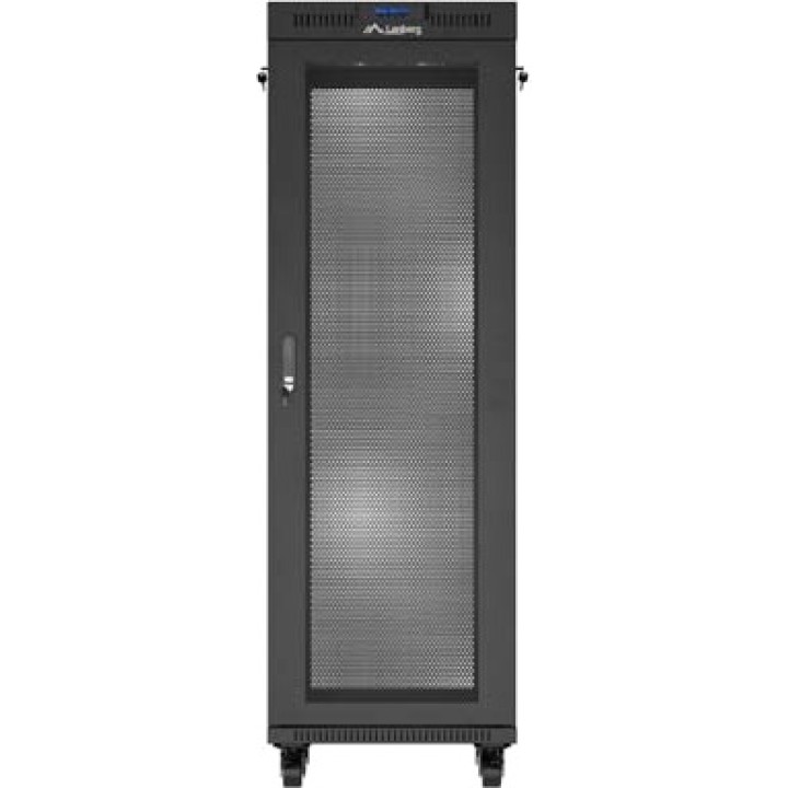 LANBERG Gulvrackskab med perforeret dør og LCD-skærm 19" 37U