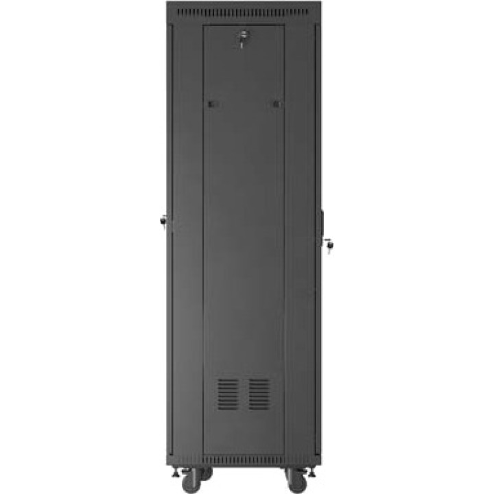 LANBERG Dulap rack de podea cu ușă perforată și ecran LCD