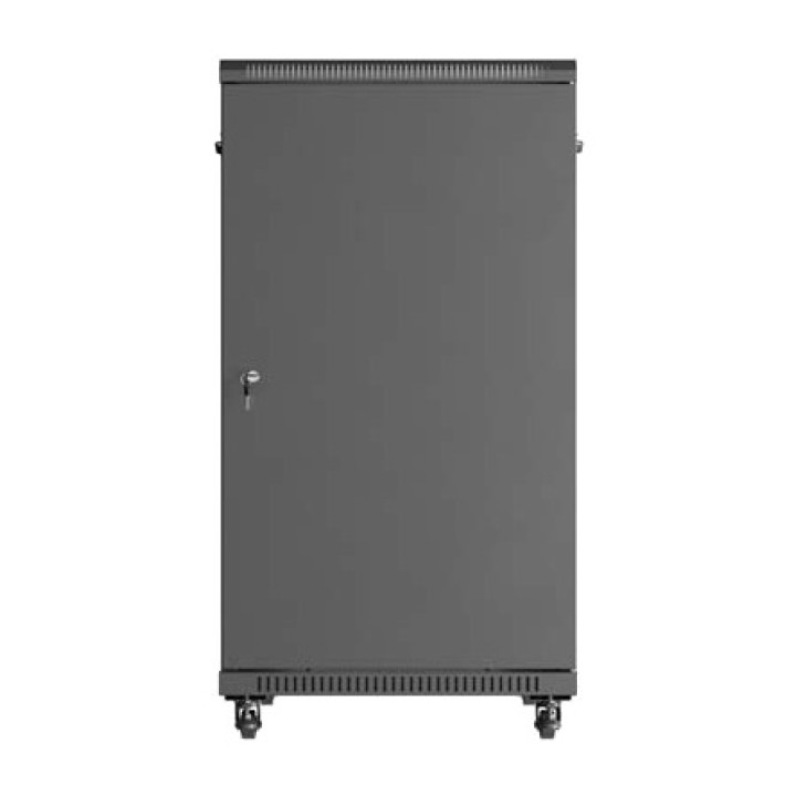 LANBERG Armoire rack au sol avec porte vitrée 19" 22U