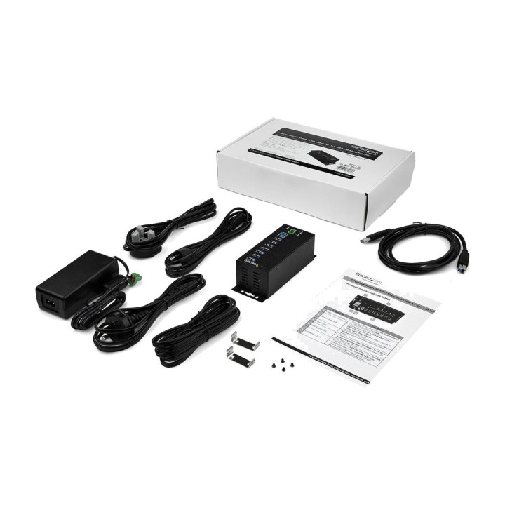 STARTECH.COM 7-port industrial USB hub with surge protection