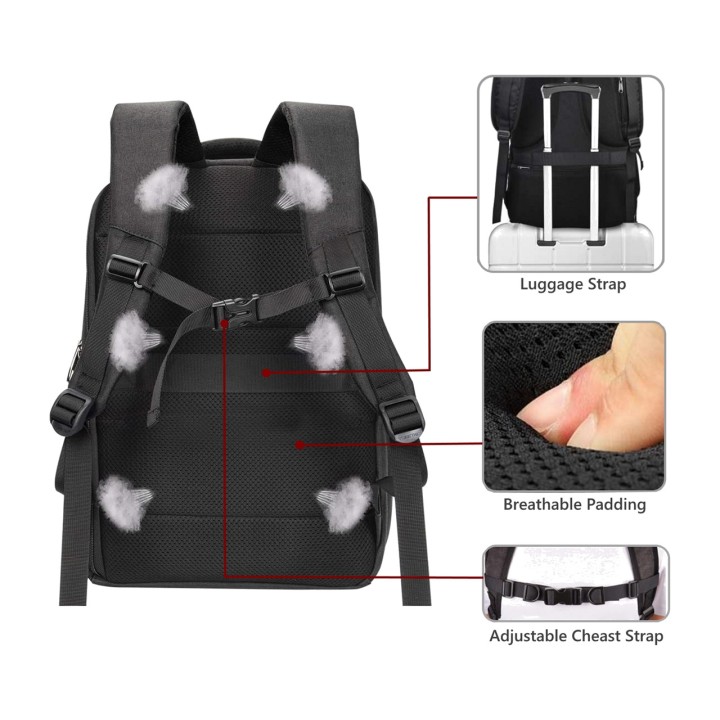 EWENT Laptop-Rucksack mit USB-Ladeausgang EW2526 15,6"