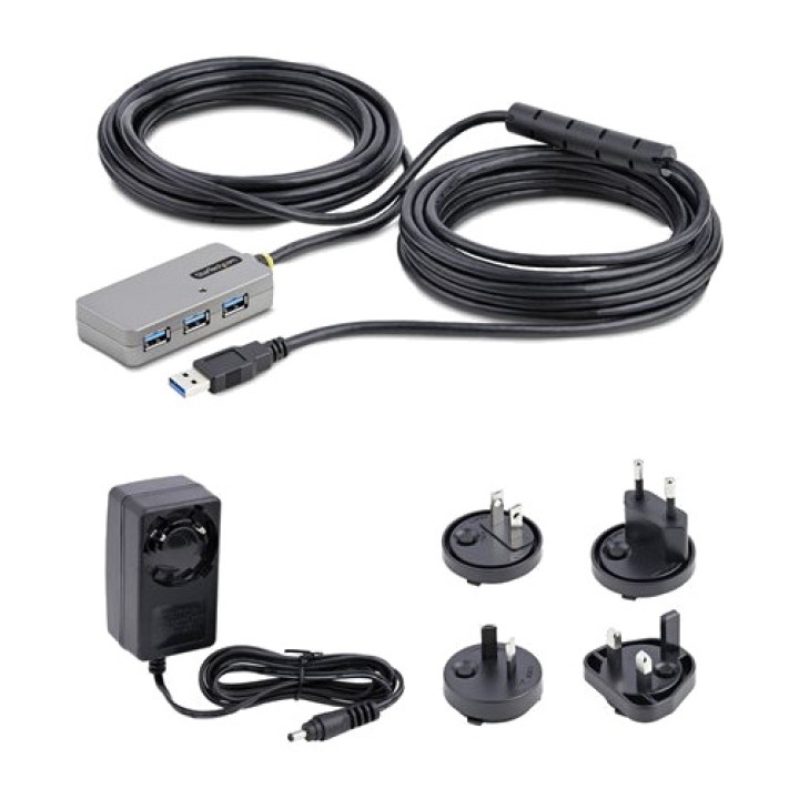 STARTECH.COM Hub USB de 4 puertos con cable alargador activo 3.2-GEN1 5GBPS 10M U01043USB-EXTENDER DSP0000041182