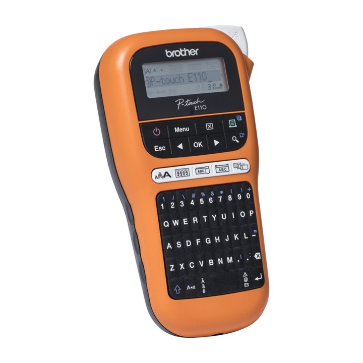 BROTHER Label maker with keyboard and case P-TOUCH PT-E110VP