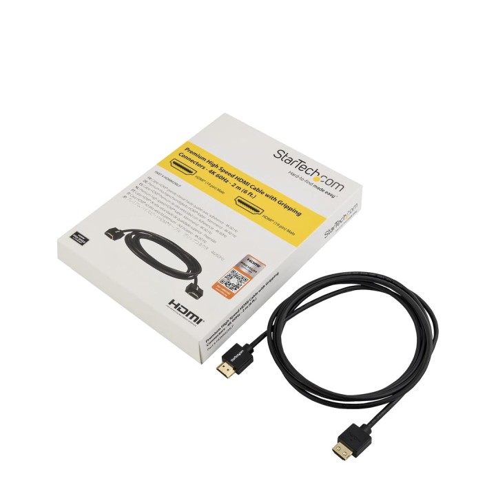STARTECH.COM Slim High-Speed HDMI 2.0 Cable with Ethernet