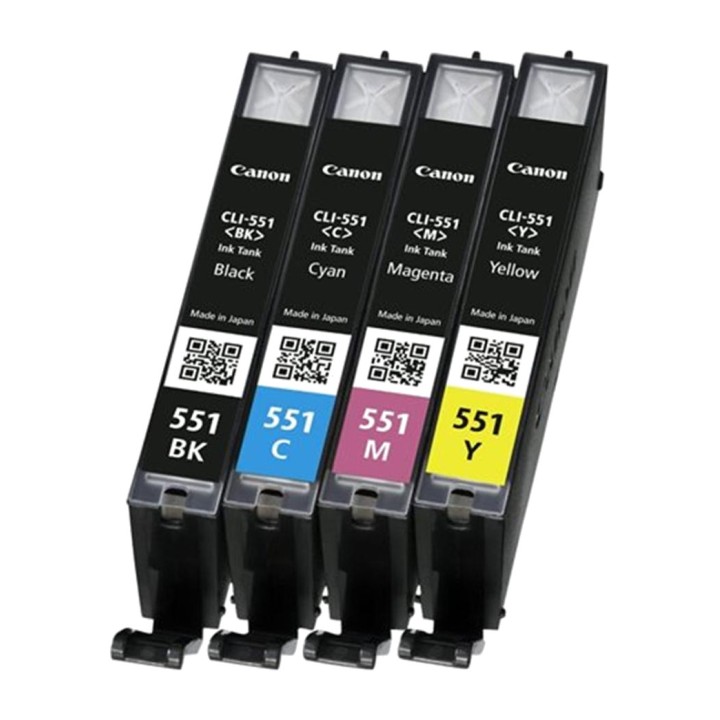 CANON Pack de cartouches d’encre CLI-551 BK/C/M/Y 4 UDS