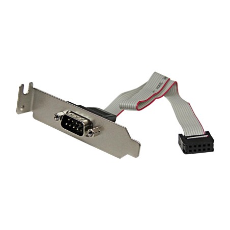 placa para ranura serie db9 macho a cabezal idc de 10 pines plate9mlp