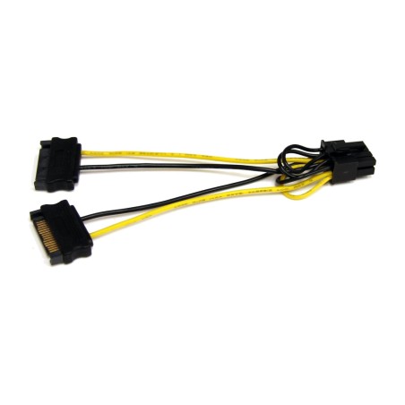 dvojitý napájací adaptérový kábel sata na pci express 8-pinový 15 cm satpciex8adp