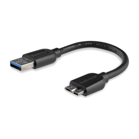 cable delgado usb-a a micro usb-b 3.0 5gbps 15 cm usb3aub15cms