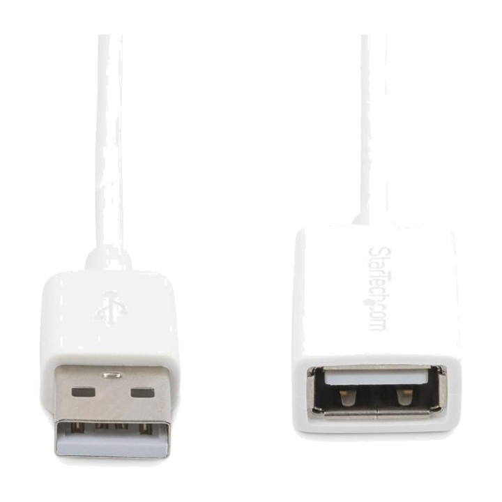 STARTECH.COM USB 2.0 hosszabbító dugó–alj 1 M USBEXTPAA1MW