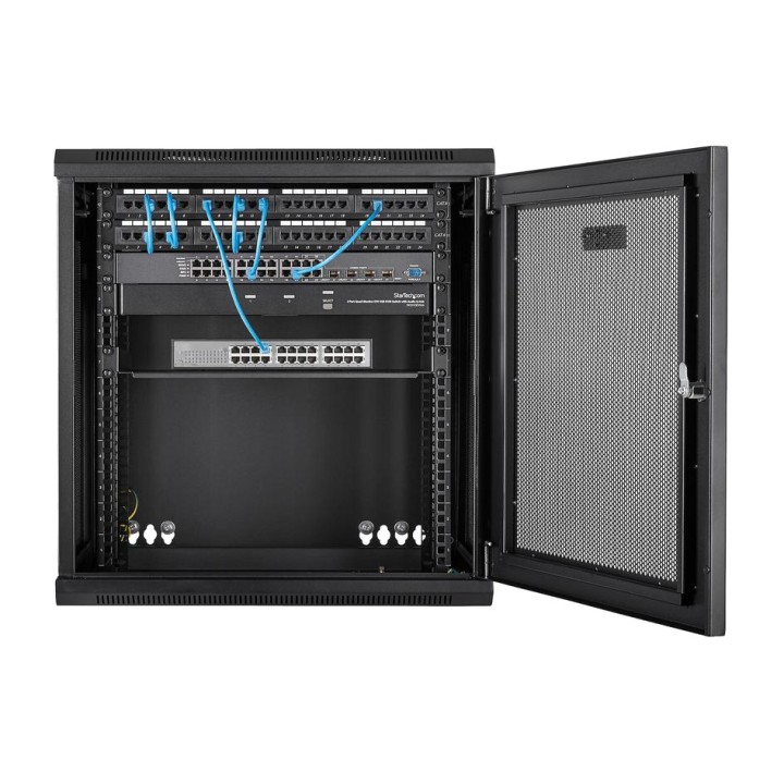 STARTECH.COM Armadio rack da parete a 4 montanti con ripiano