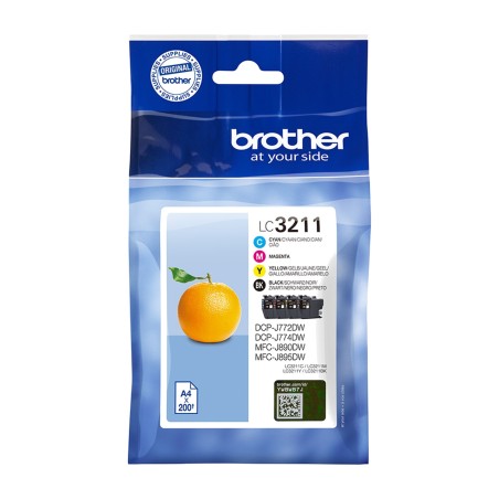 packung mit 4 original-tintenpatronen lc-3211