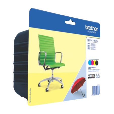 pack de 4 cartuchos de tinta original de alta capacidad lc-229xl