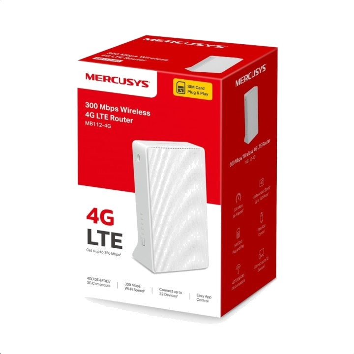 MERCUSYS Router 4G LTE con wifi MB112-4G 300MBPS