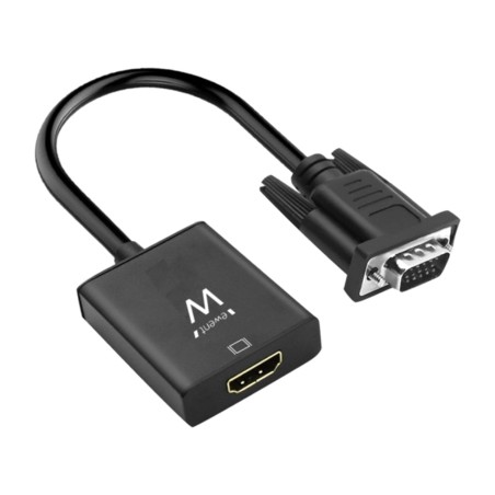 convertitore da vga a hdmi con uscita audio 1080p jack-3.5mm