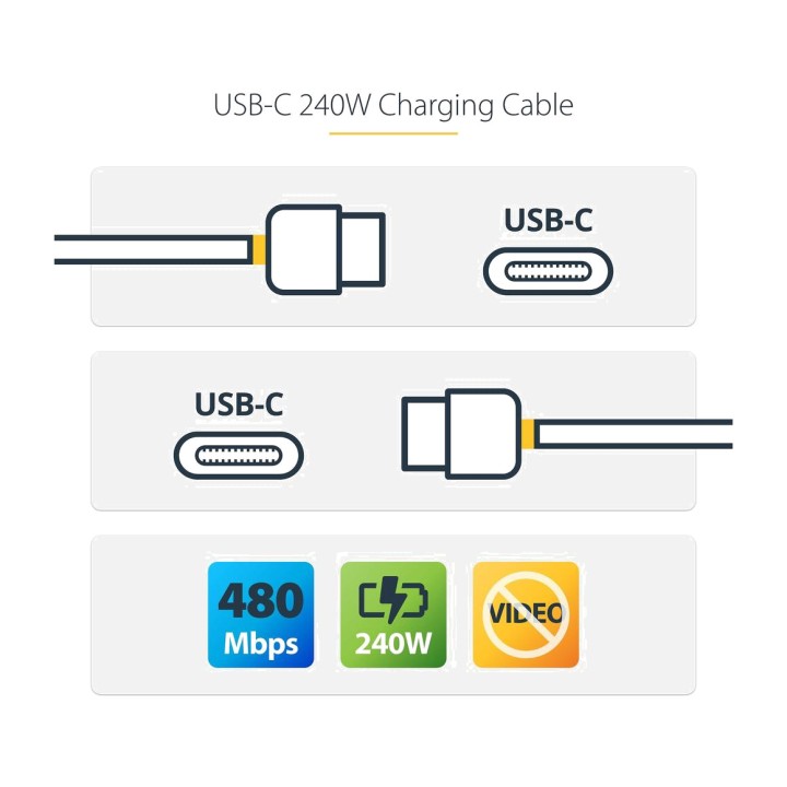 STARTECH.COM Câble de charge USB-C pour ordinateur portable