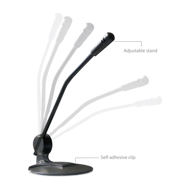 EWENT Micrófono multimedia con soporte regulable JACK-3.5MM