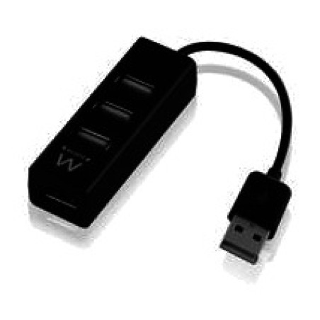 flat 4-port usb hub for laptops 2.0 12cm