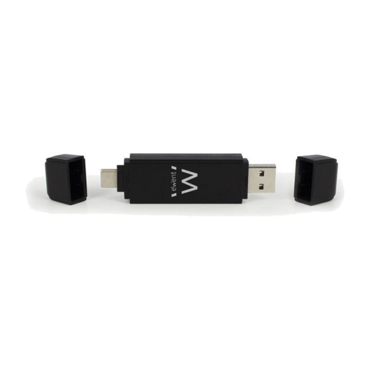 EWENT Lettore di schede SD e microSD compatto USB-C/A 3.1