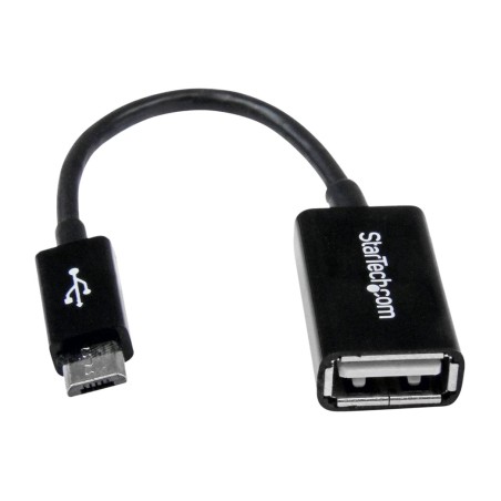 otg adapterkábel micro usb-b dugó - usb-a anya uusbotg-12cm