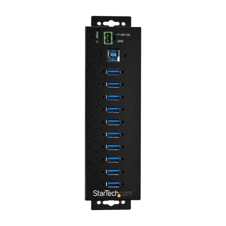 hub usb industrial de 10 puertos con alimentación externa 3.2-gen1 5gbps hb30a10ame
