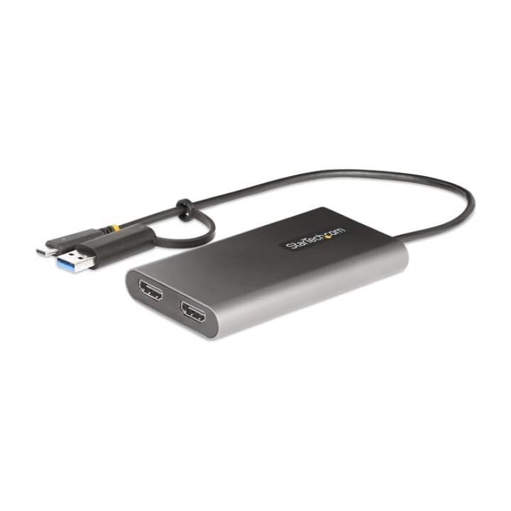 STARTECH.COM Adaptor USB-C cu cheie USB-A la dublu HDMI