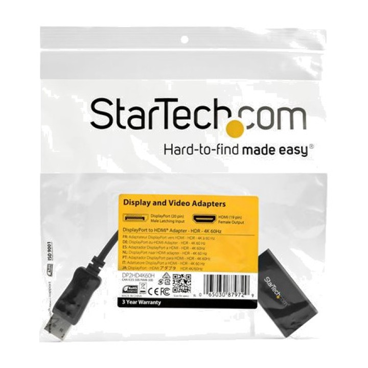 STARTECH.COM Προσαρμογέας DisplayPort αρσενικό σε θηλυκό