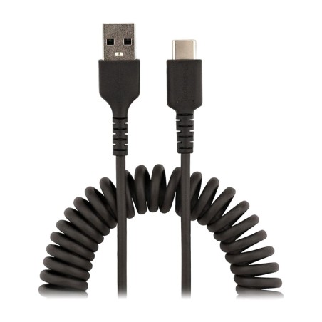 kestävä spiraalimainen aramidikaapeli usb-a - usb-c 1 m r2acc-1musbcable