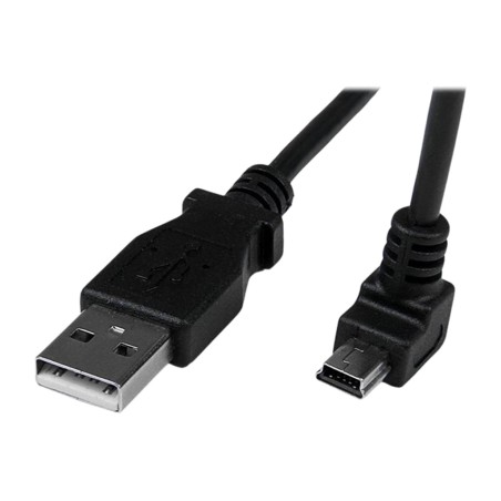 usb-a-til-mini-usb-b-kabel, vinklet nedad 2 m usbamb2md