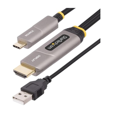 aktiivinen optinen aoc-kaapeli usb-c - hdmi 2.0 usb-a-virransyötöllä 4k60hz 910 cm 145b-usbc-hdmi4kaoc